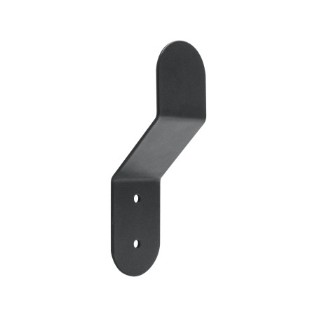 Lot de 3 patères Quad métal acier noir 1 tête 40x40 mm