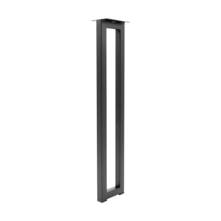 Pied de meuble Vintage acier noir 25x25 mm L120 mm H710 mm