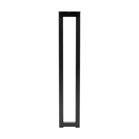 Pied de meuble Vintage acier noir 25x25 mm L120 mm H710 mm
