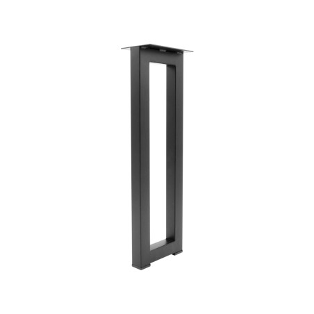 Pied de meuble Vintage acier noir 25x25 mm L120 mm H400 mm