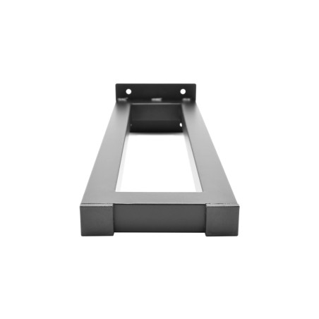 Pied de meuble Vintage acier noir 25x25 mm L120 mm H400 mm