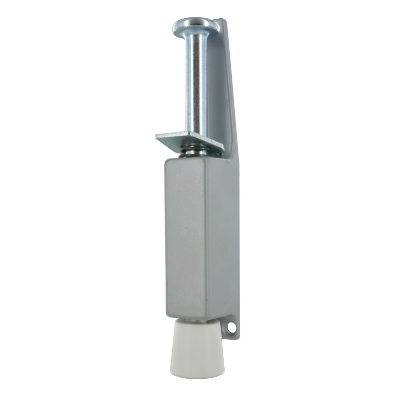 Arrêt de porte à pédale zamak gris alu H180 mm