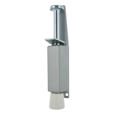 Arrêt de porte à pédale zamak gris alu H180 mm