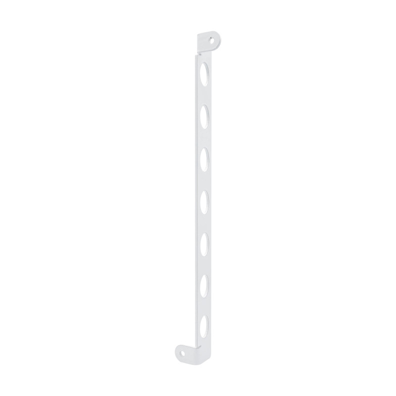 Mini penderie sous pente acier blanc mat L350 mm H55 mm