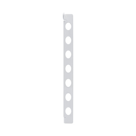 Mini penderie sous pente acier blanc mat L350 mm H55 mm