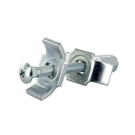 Ferrure de plan de travail acier zingué M6 L65 mm