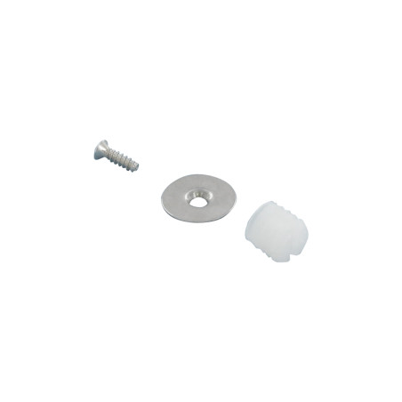 Poussoir de porte plastique gris