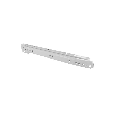 Lot de 2 coulisses à galets sous tiroir blanches 25 kg L550 mm