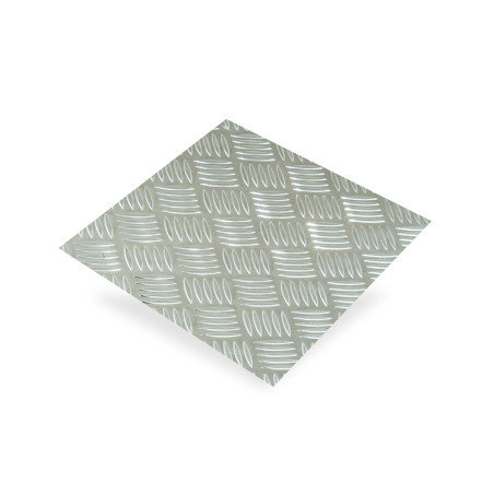 Tôle alu damier brut ep1,5mm 500x250mm