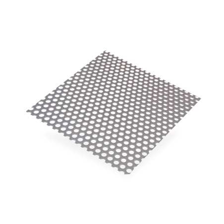 Tôle acier perforée rond Ø8 épaisseur 1mm 500x250mm