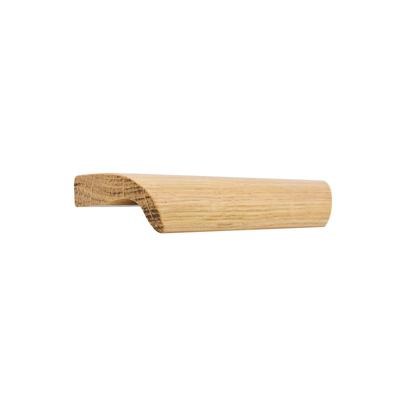 Poignée de meuble chêne verni L156 mm entraxe 96 mm