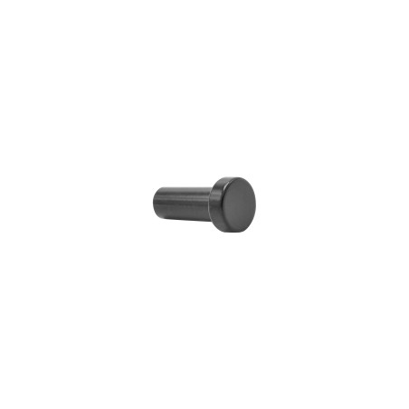 Bouton tirette zamak noir mat Ø16 mm P30 mm
