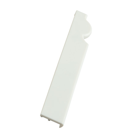Finition bout de plinthe Exclusive moulurée blanche 12 cm