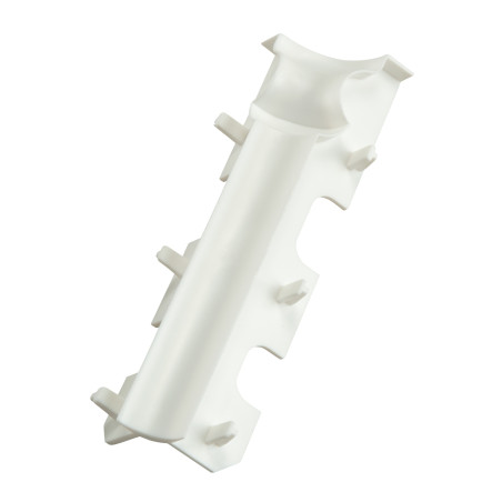 Angle rentrant plinthe Exclusive moulurée blanche 12 cm