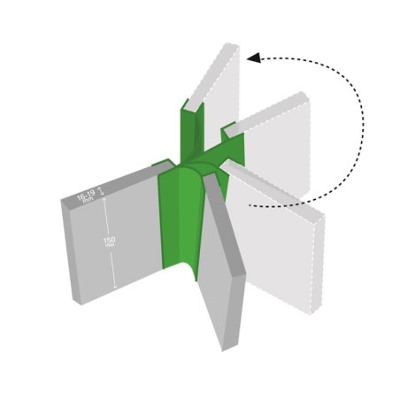 Angle universel lot de 4