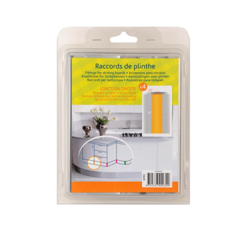 Jonction droite lot de 4