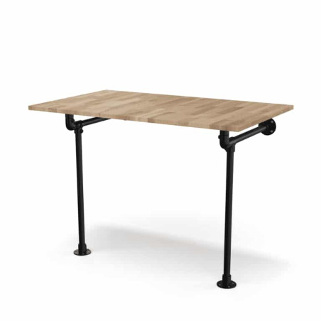 Bureau industriel métal et bois