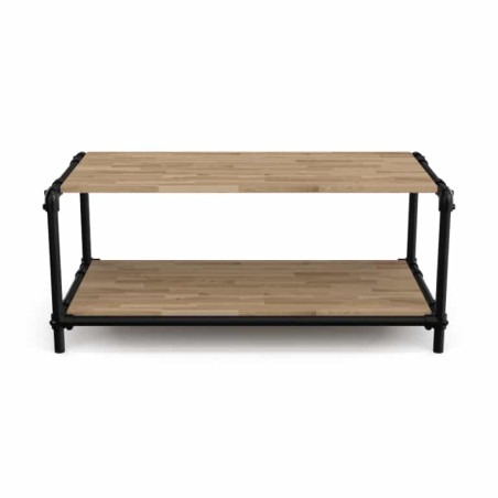 Table basse industrielle 2 plateaux
