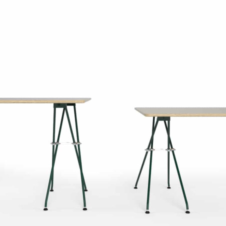 Pied de table acier vert botany Markk