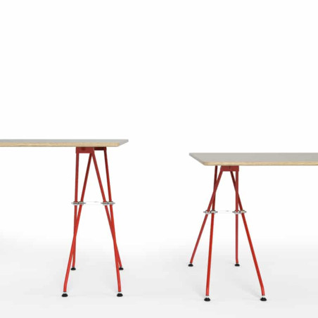 Pied de table design orange poppy Markk