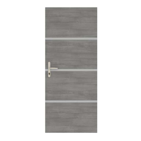 Kit rénovation porte gris agate et profilés gris alu