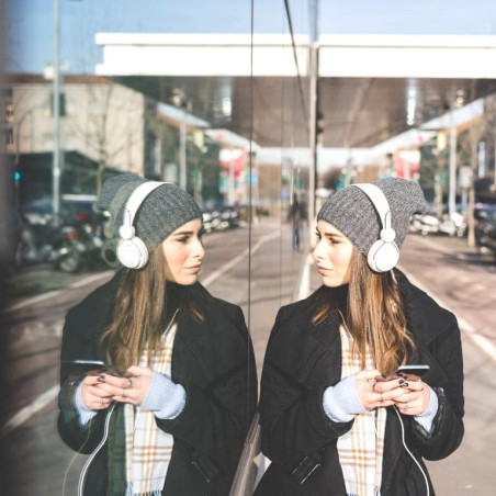 Film effet miroir repositionnable