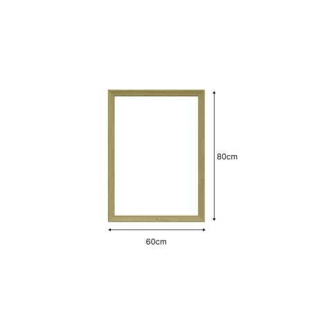 Encadrement mouluré 80 x 60 cm avec moulures pré-découpées