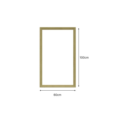 Encadrement mouluré 100 x 60 cm avec moulures pré-découpées