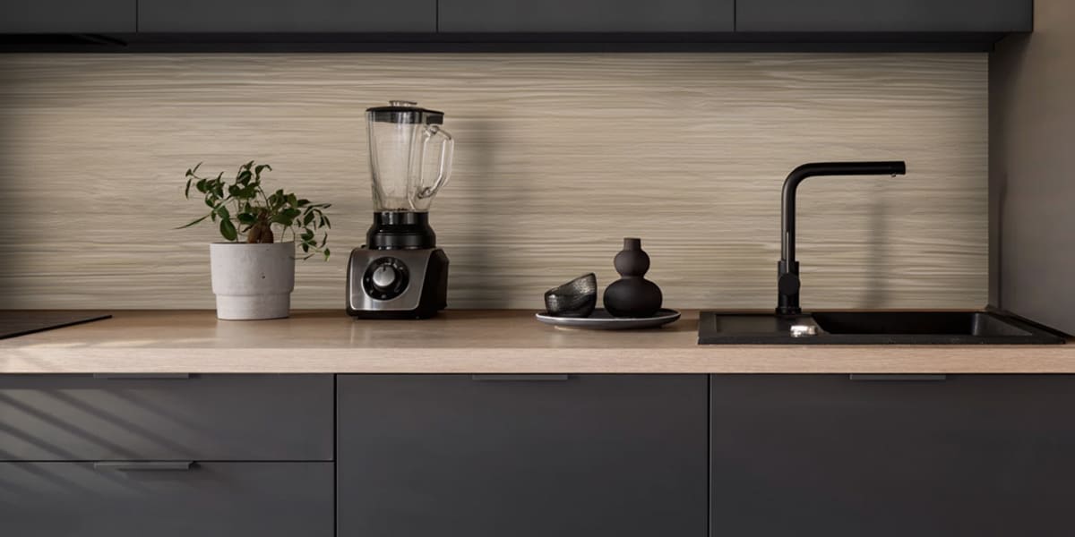 Crédence bois Mokka cuisine