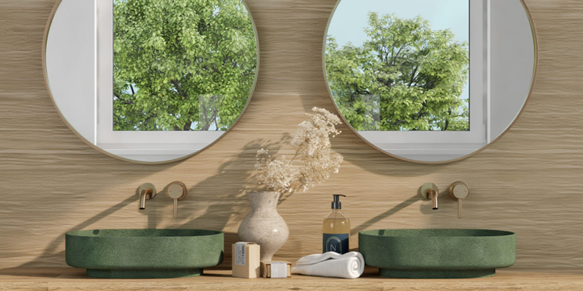 Crédence bois Mokka salle de bain