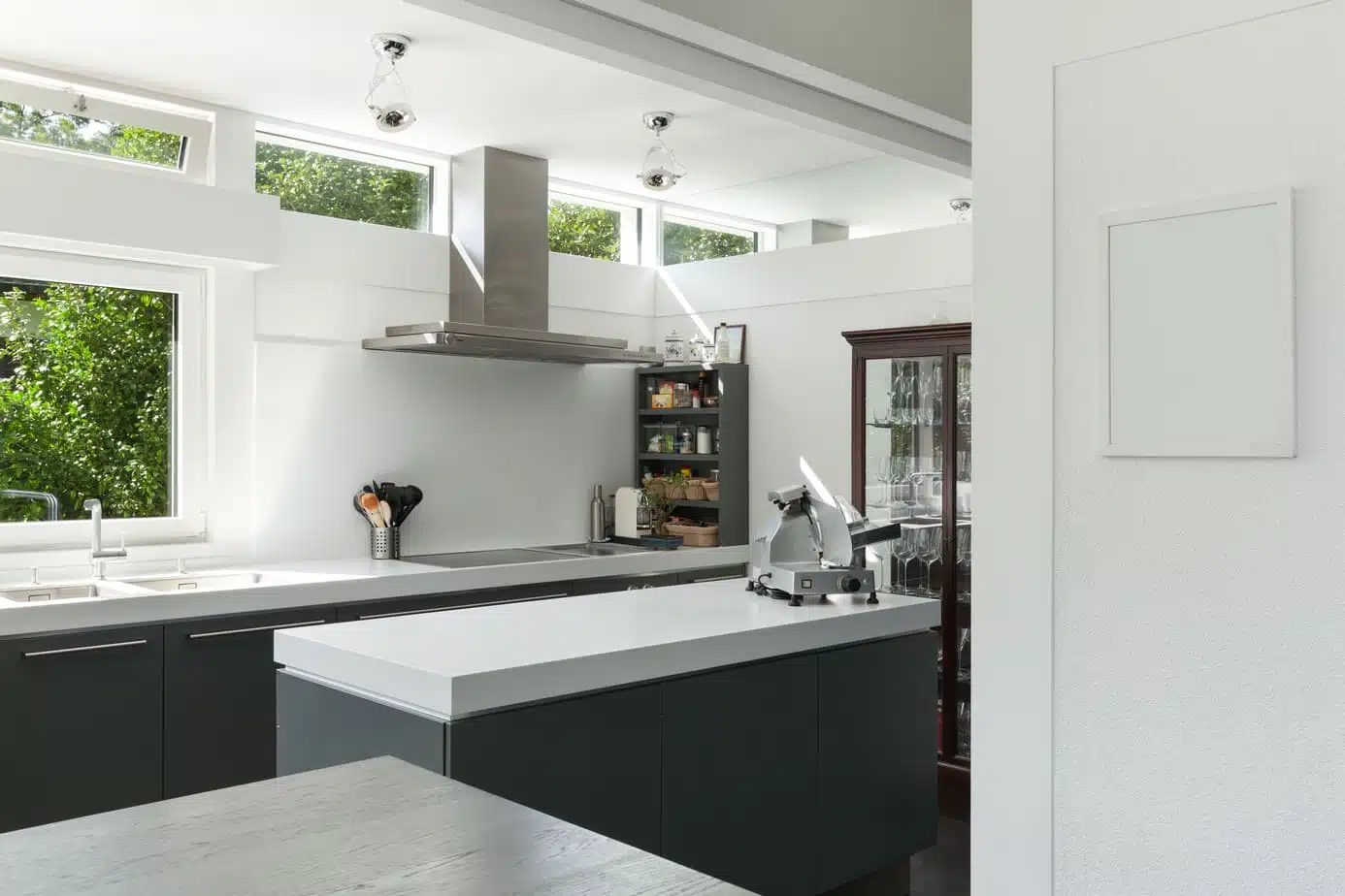 crédence de cuisine blanche
