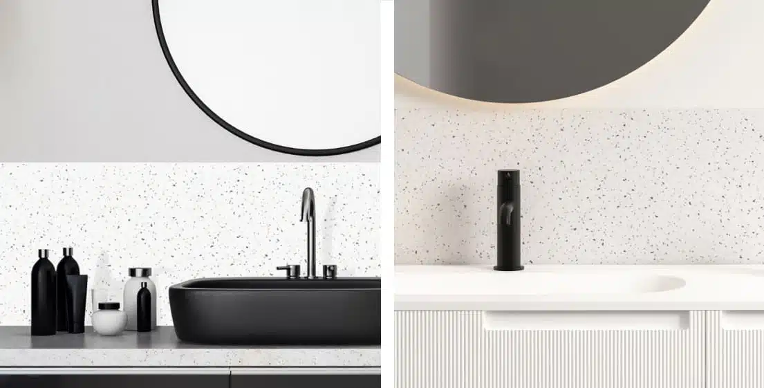 crédence décorative de salle de bain