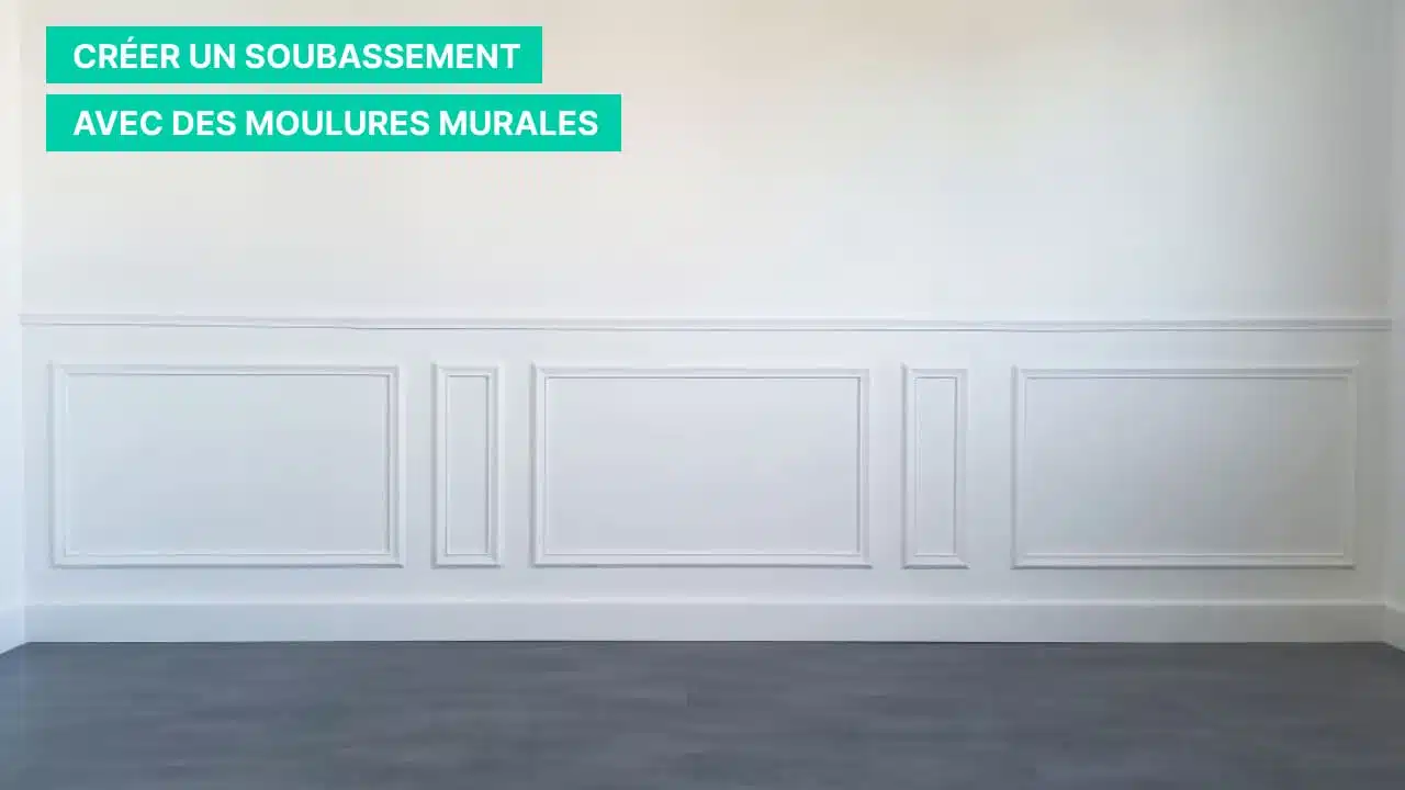Créer un soubassement de chambre avec des moulures