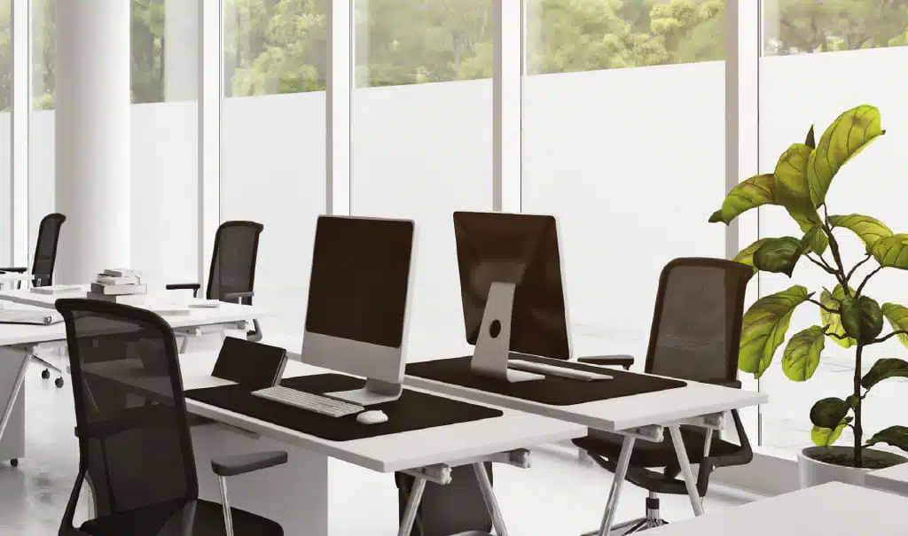 Film dépoli pour bureau professionnel