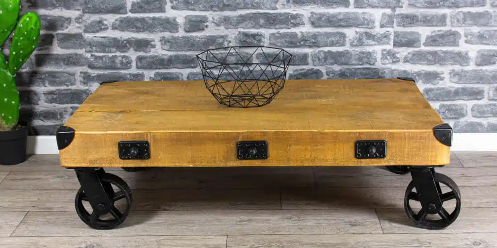 Meuble avec roulette industrielle