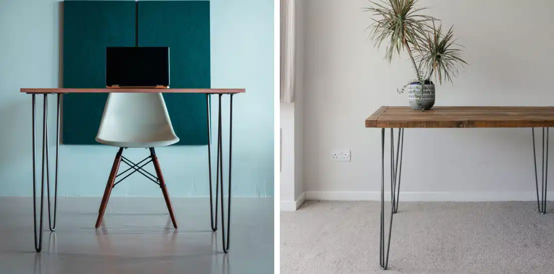 pied pour bureau diy