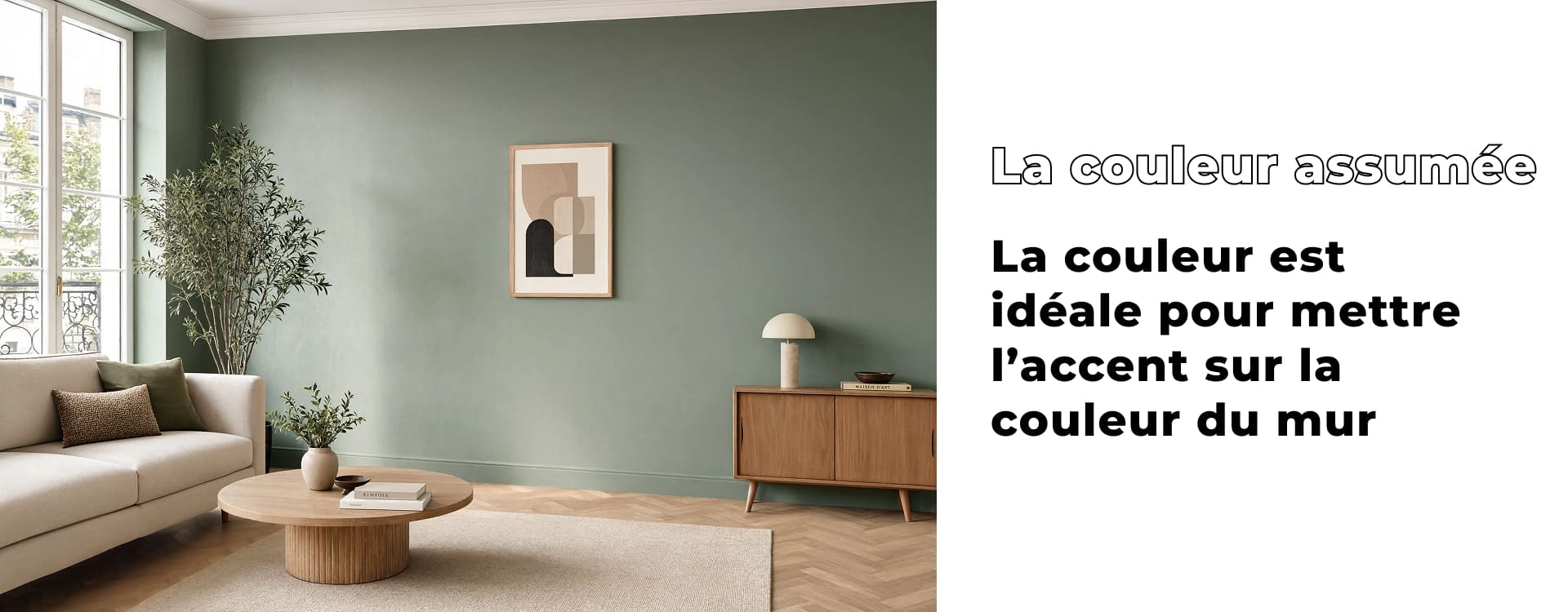 Plinthe de la même couleur que le mur
