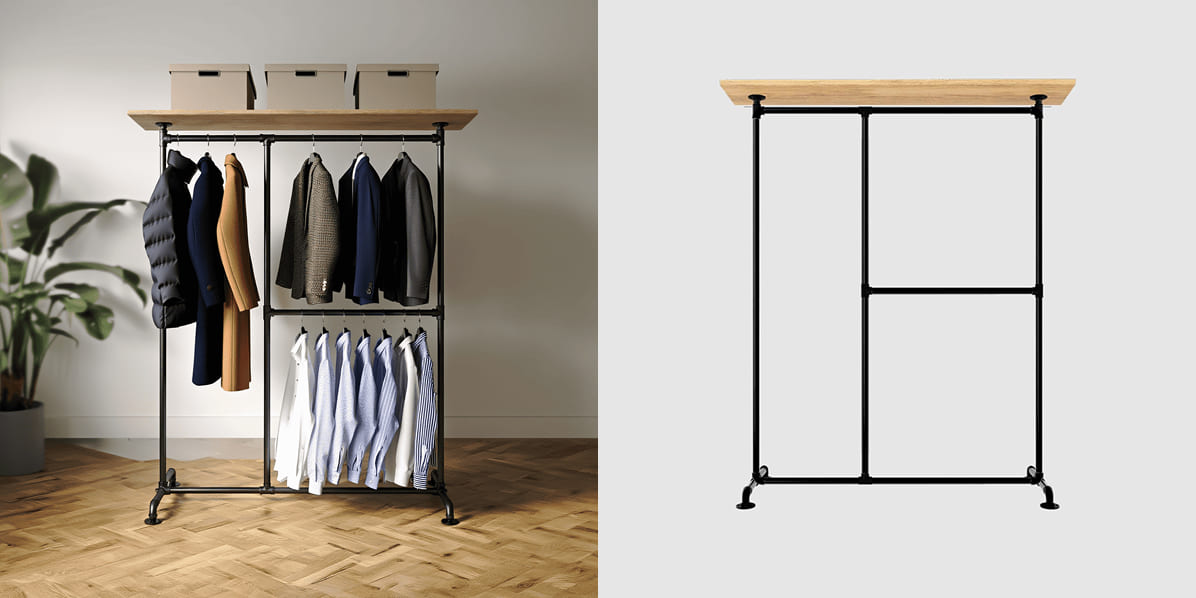 Portant à vêtements modulable