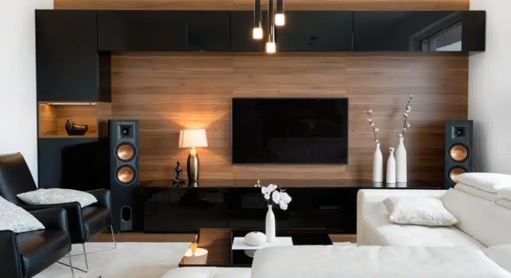 Revetement de mur en parquet