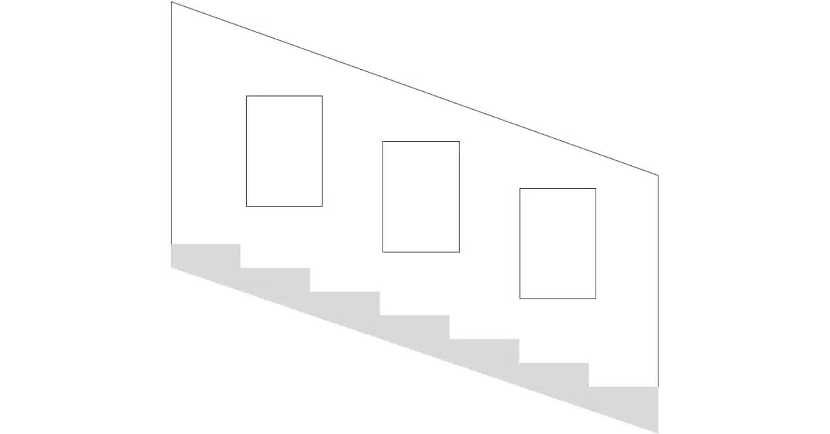 Schéma de cadre en moulure au mur