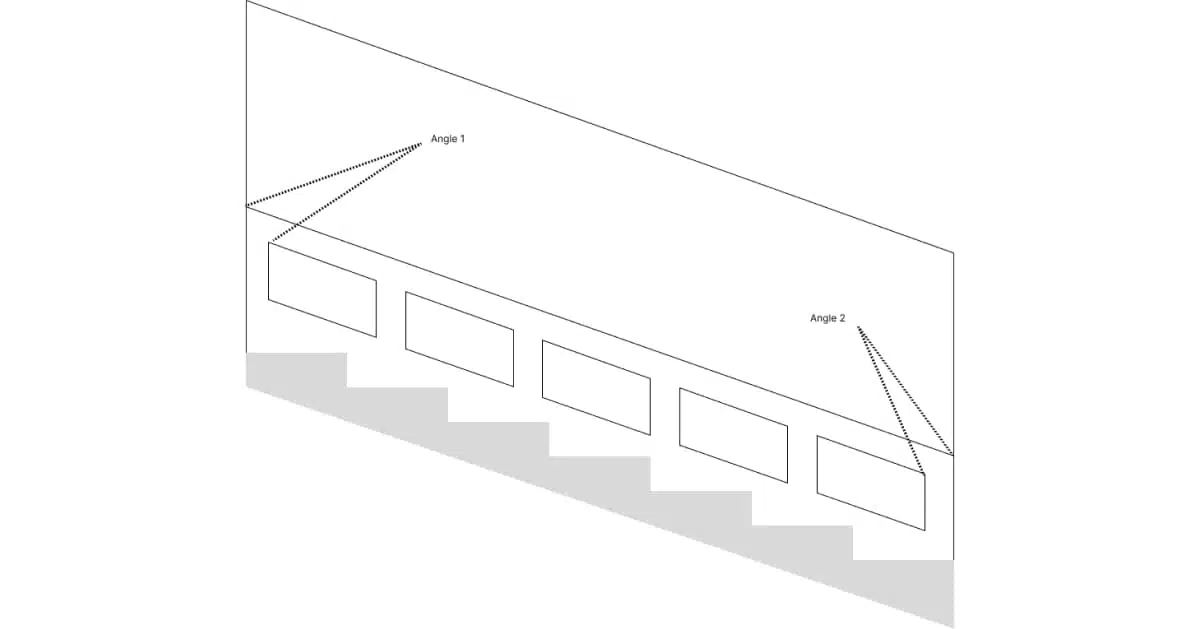 schéma d'un soubassement d'escalier en moulure