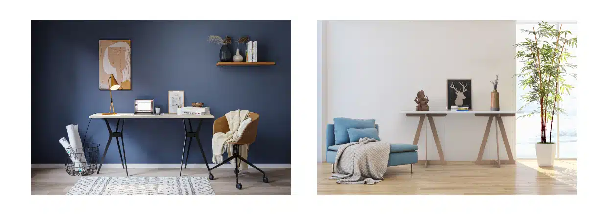 tréteaux bureau déco
