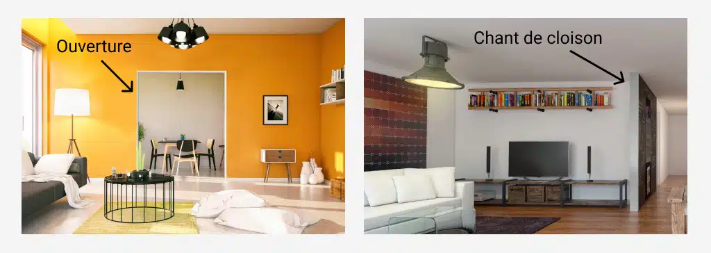 Utilisation des nez de cloison