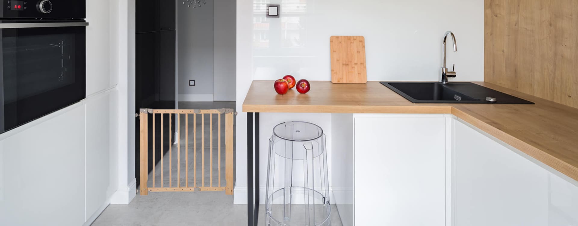 barrière de sécurité pour cuisine pour bébé
