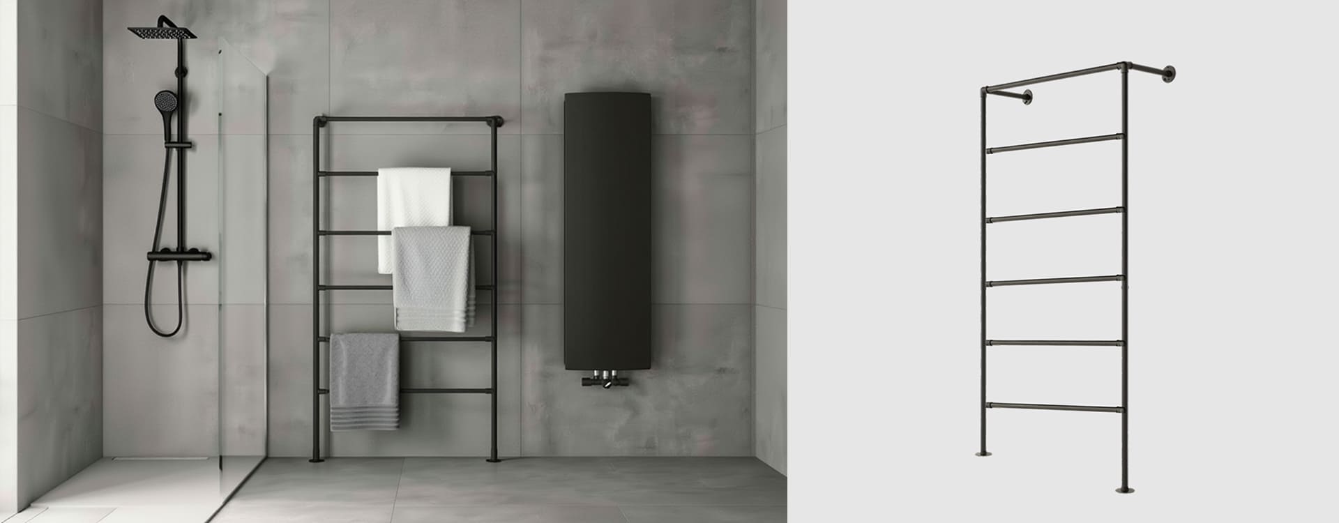 Portant vêtement pour salle de bain