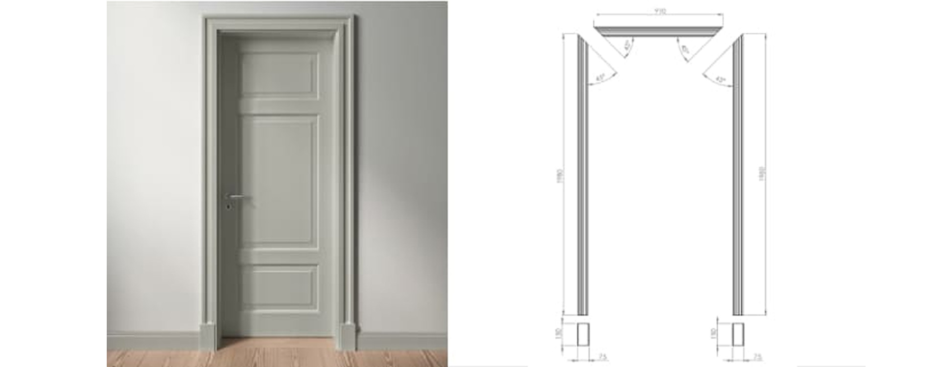 Comment cacher un encadrement de porte ?