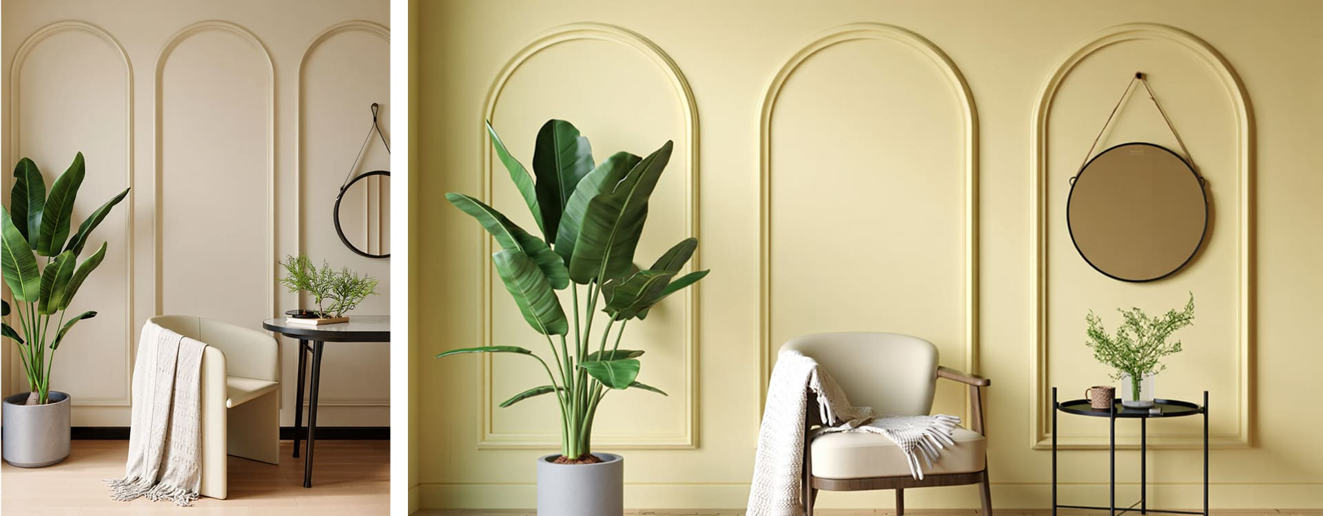 Moulure arrondie pour décoration des murs