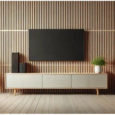 Bois habillage mur derrière TV : conseils et idées déco