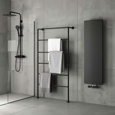 Portant vêtement design pour salle de bain