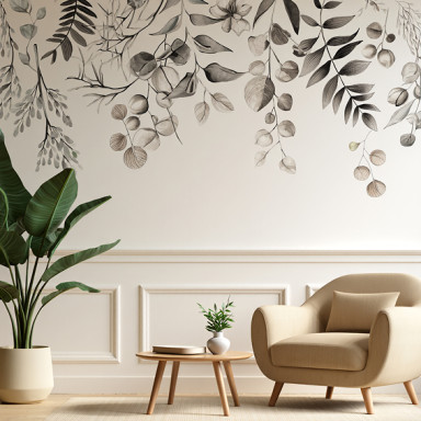 Soubassement décoratif élégant et tendance avec des cimaises Soubassement décoratif élégant et tendance avec des cimaises